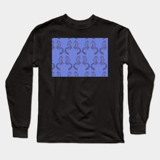 Feelin' Foxy - Brilliant Blues Long Sleeve T-Shirt